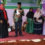 Walikota Serang Syafrudin menghadiri acara pengajian bulanan dan lomba Qosidah Ibu-ibu Majelis Ta'lim yang bertempat di Pondok Pesantren Babunnada, Kamis 23 Juni 2022.